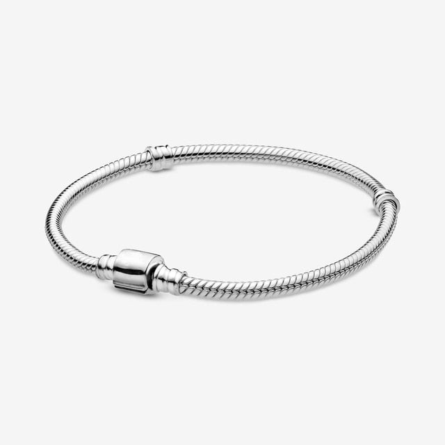 925 Sterling Silver Charm Bead Bracelet