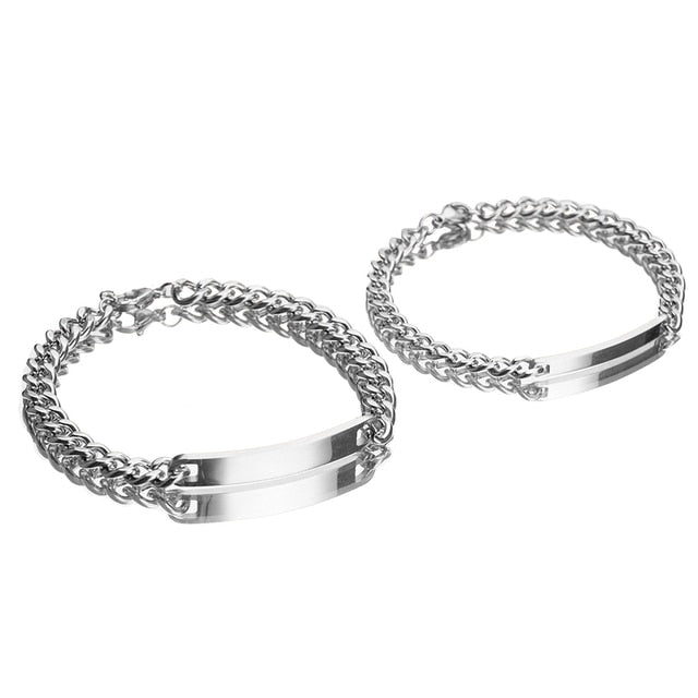 2pcs Set Custom Couple Bracelet