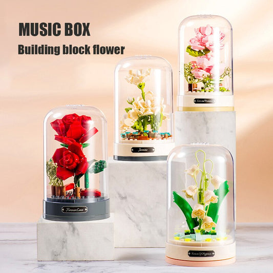 Building Block Flower Music Box