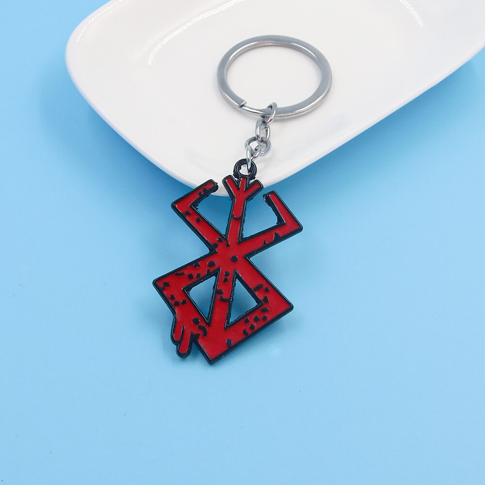 Red Logo Charms Keychain