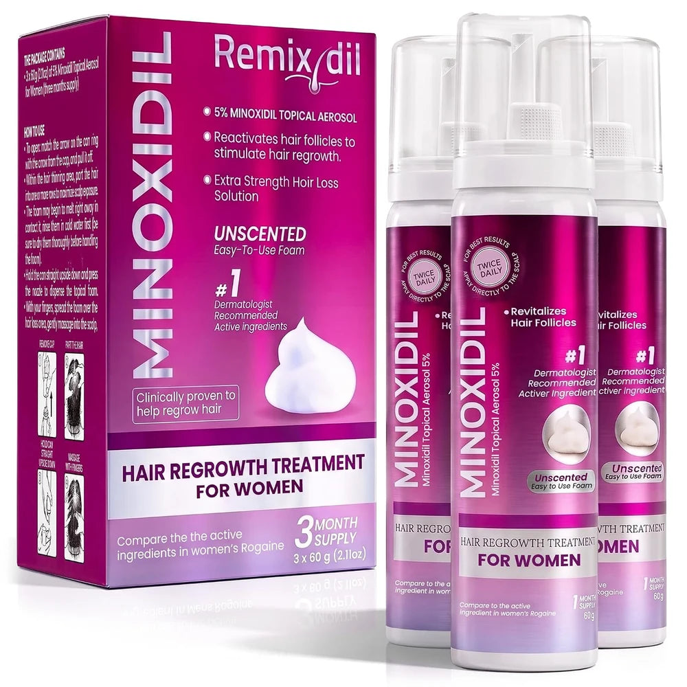 Minoxidil Women Hair Regrowth Treatment Foam