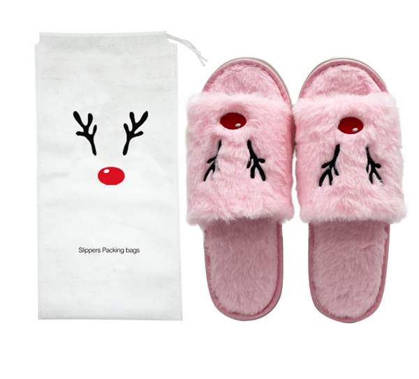 Women Christmas Slippers Plush