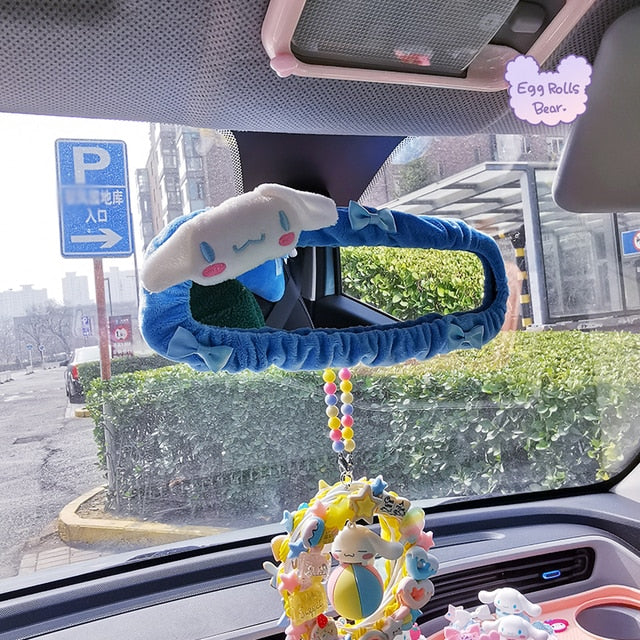 Plush Car Rear View Mirror