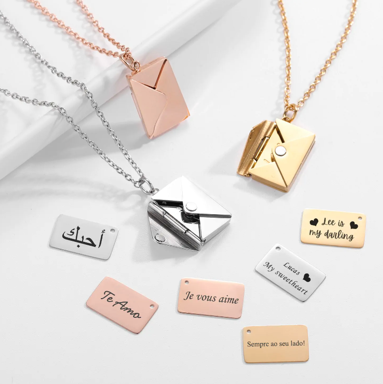 Envelope Personalized Necklace