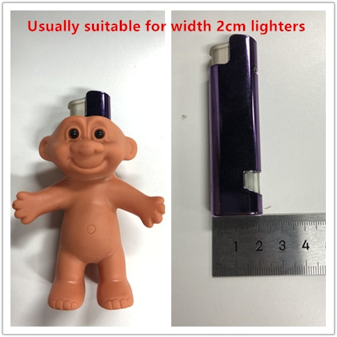Rubber Naked Doll Lighter Case