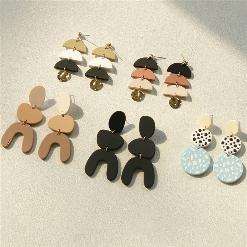 Acrylic Clay Earrings