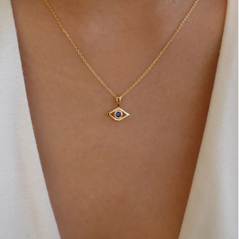 Turkish Blue Evil Eye Necklace